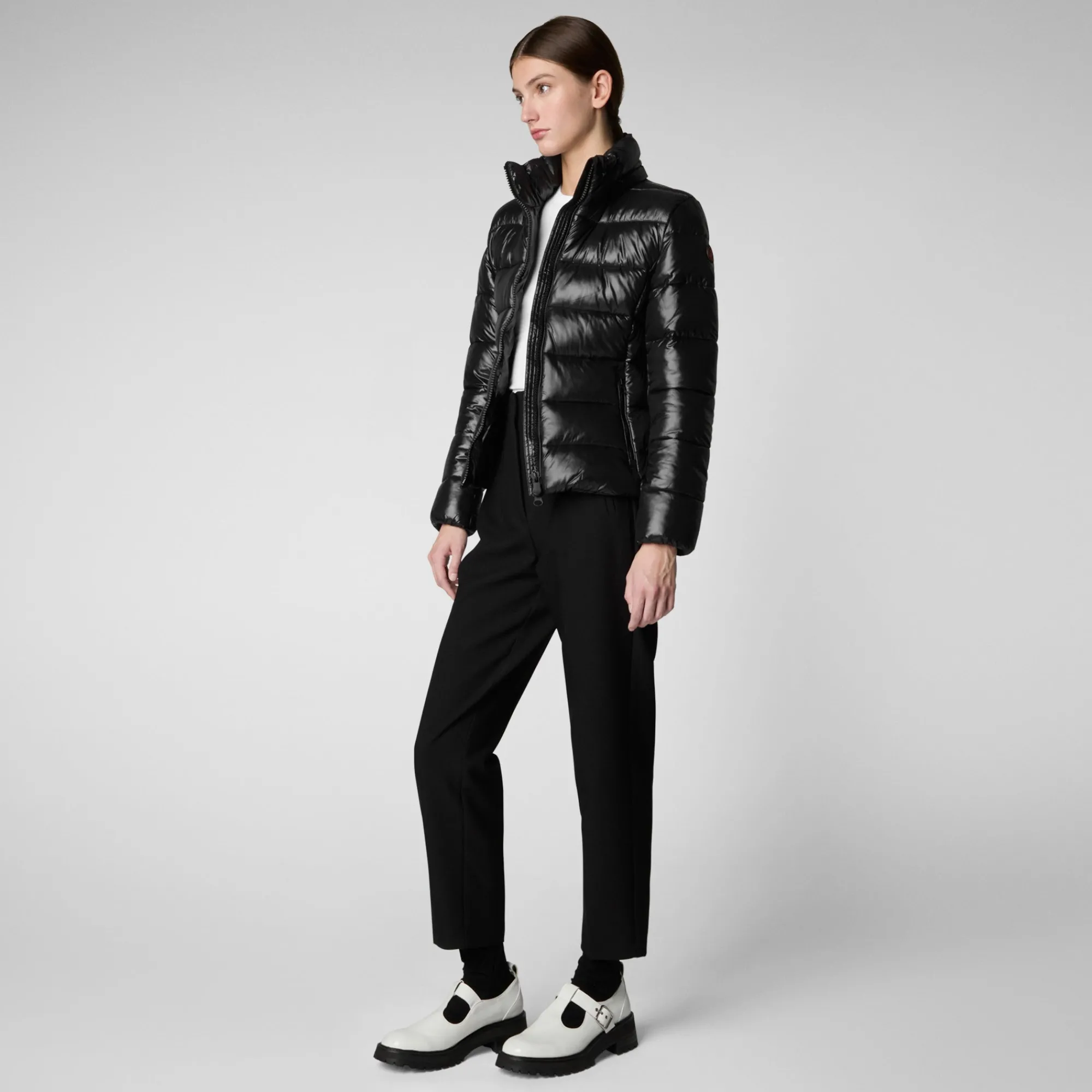 Save The Duck Animal-Free Steppjacken>Animal-free Damen-steppjacke Cosmary Mit Kapuze In Schwarz