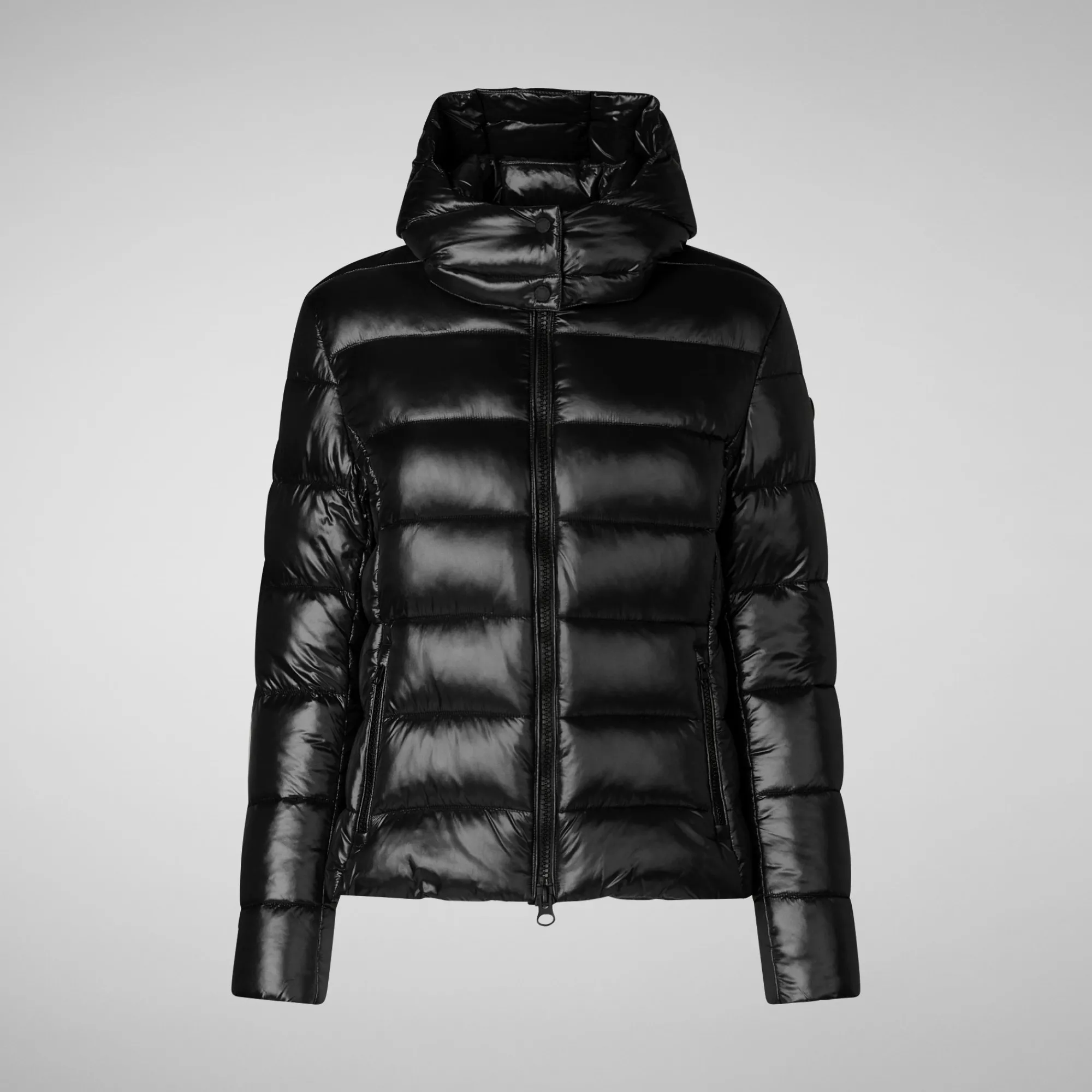 Save The Duck Animal-Free Steppjacken>Animal-free Damen-steppjacke Cosmary Mit Kapuze In Schwarz