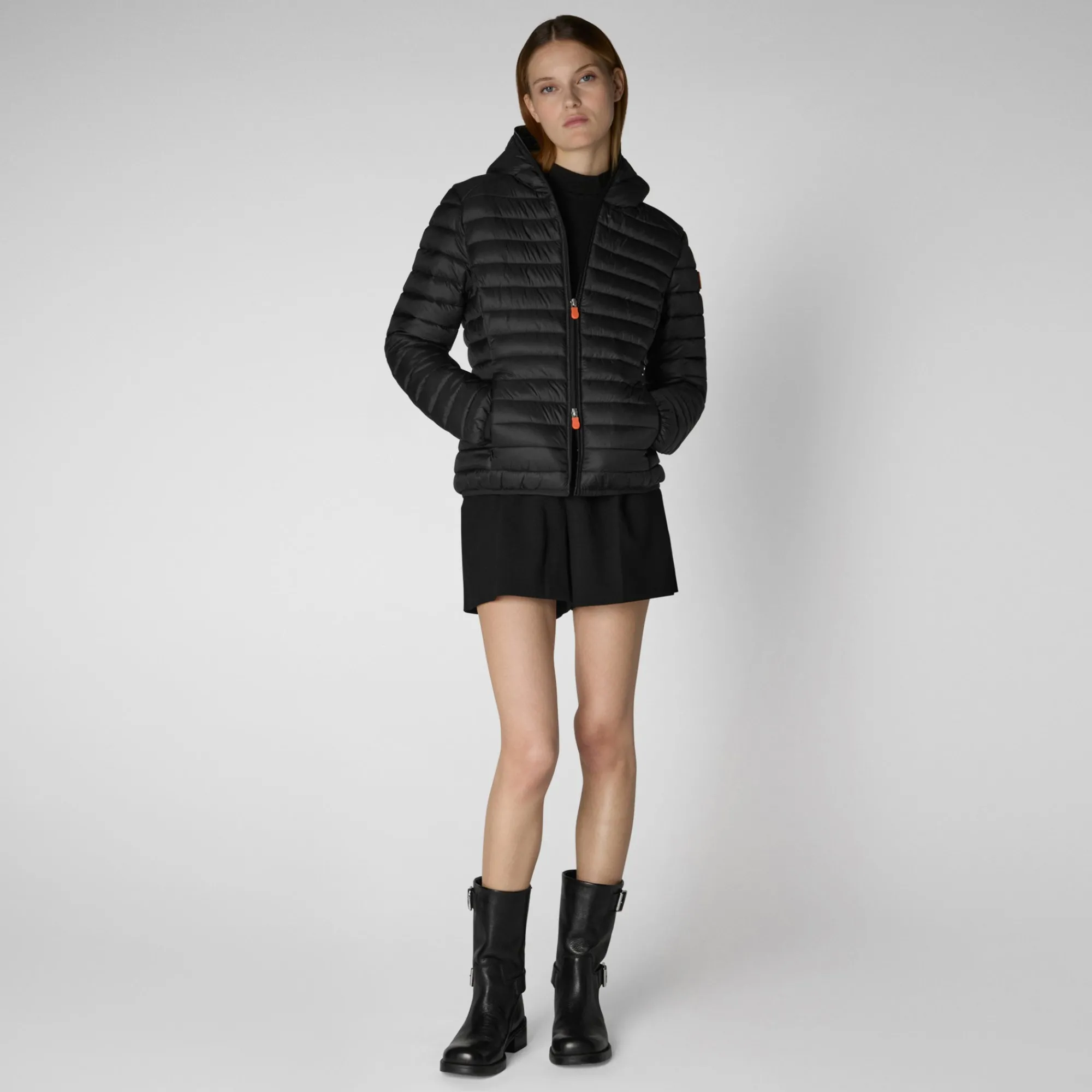 Save The Duck Animal-Free Steppjacken>Animal-free Damen-Steppjacke Daisy Mit Kapuze In Schwarz