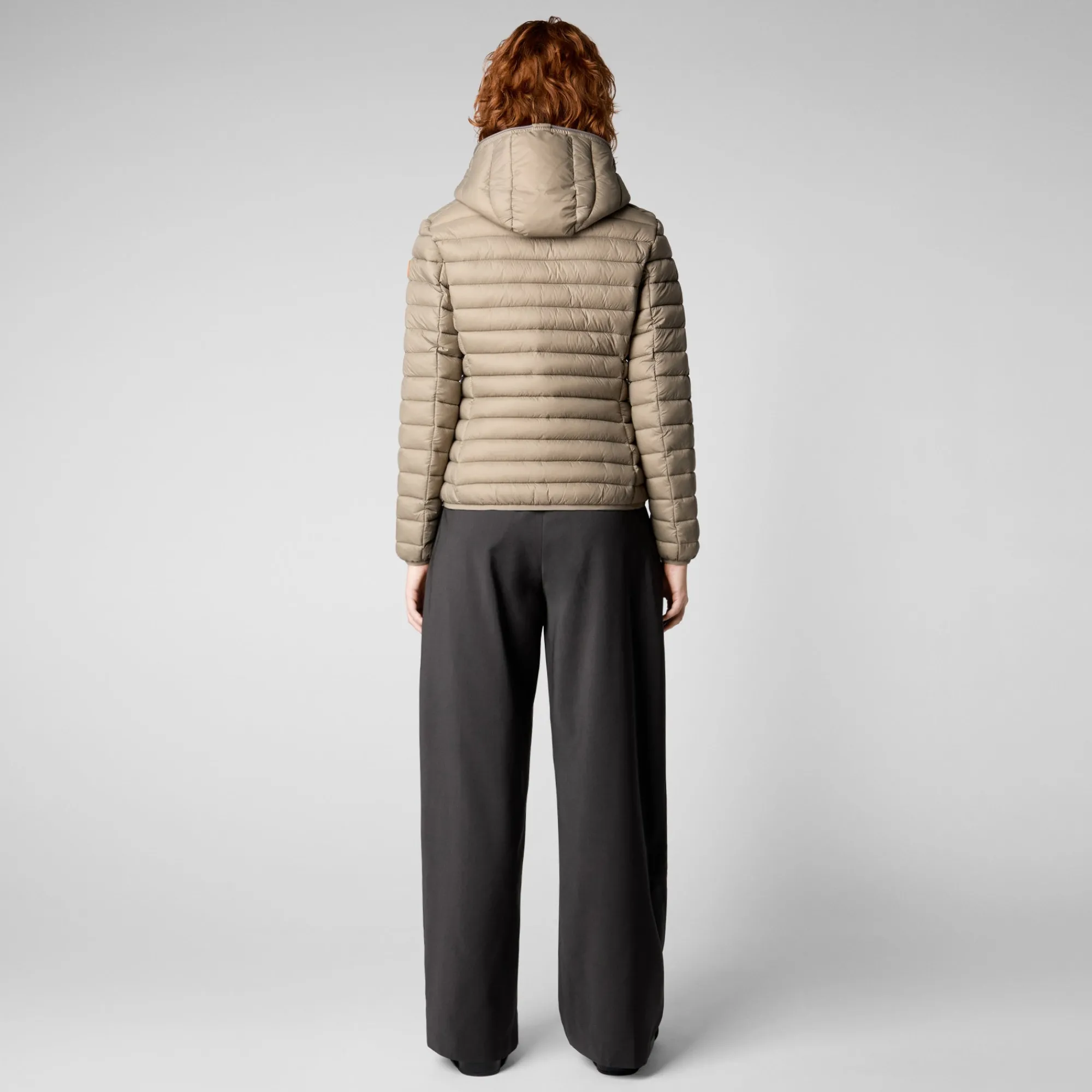 Save The Duck Animal-Free Steppjacken>Animal-free Damen-Steppjacke Daisy Mit Kapuze In Elefantengrau