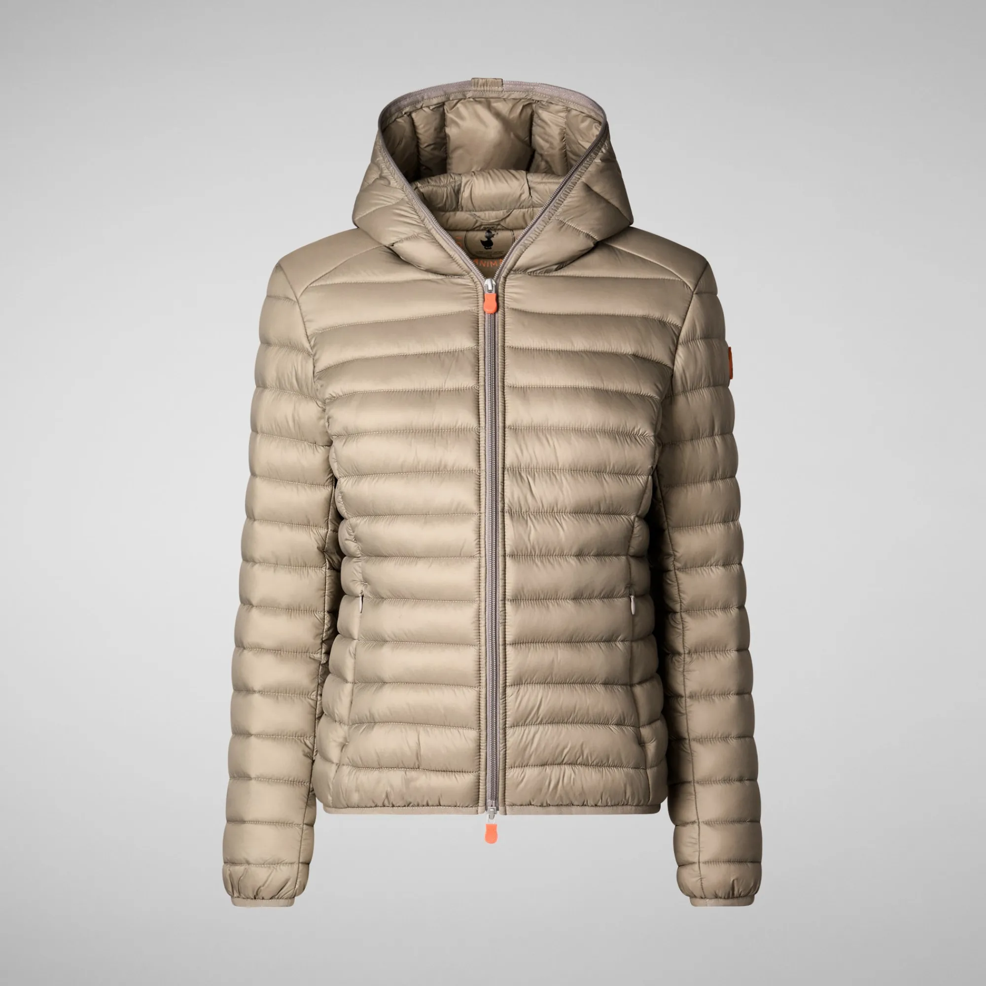 Save The Duck Animal-Free Steppjacken>Animal-free Damen-Steppjacke Daisy Mit Kapuze In Elefantengrau