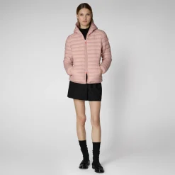 Save The Duck Animal-Free Steppjacken>Animal-free Damen-Steppjacke Daisy Mit Kapuze In Blassrosa