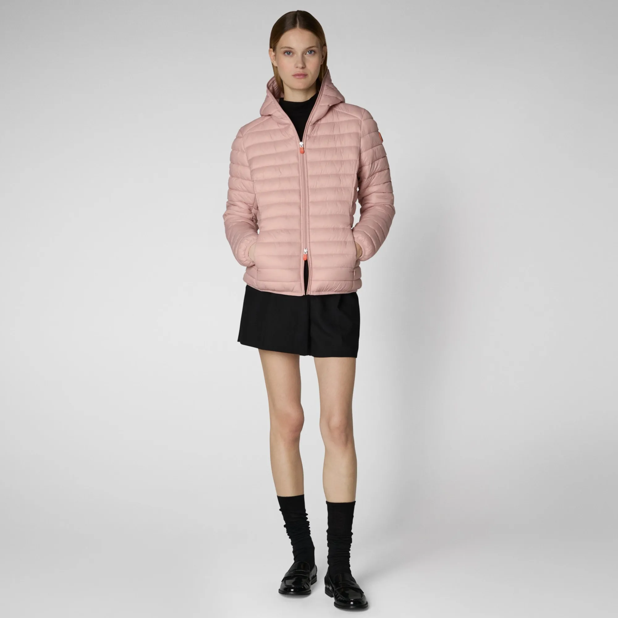 Save The Duck Animal-Free Steppjacken>Animal-free Damen-Steppjacke Daisy Mit Kapuze In Blassrosa