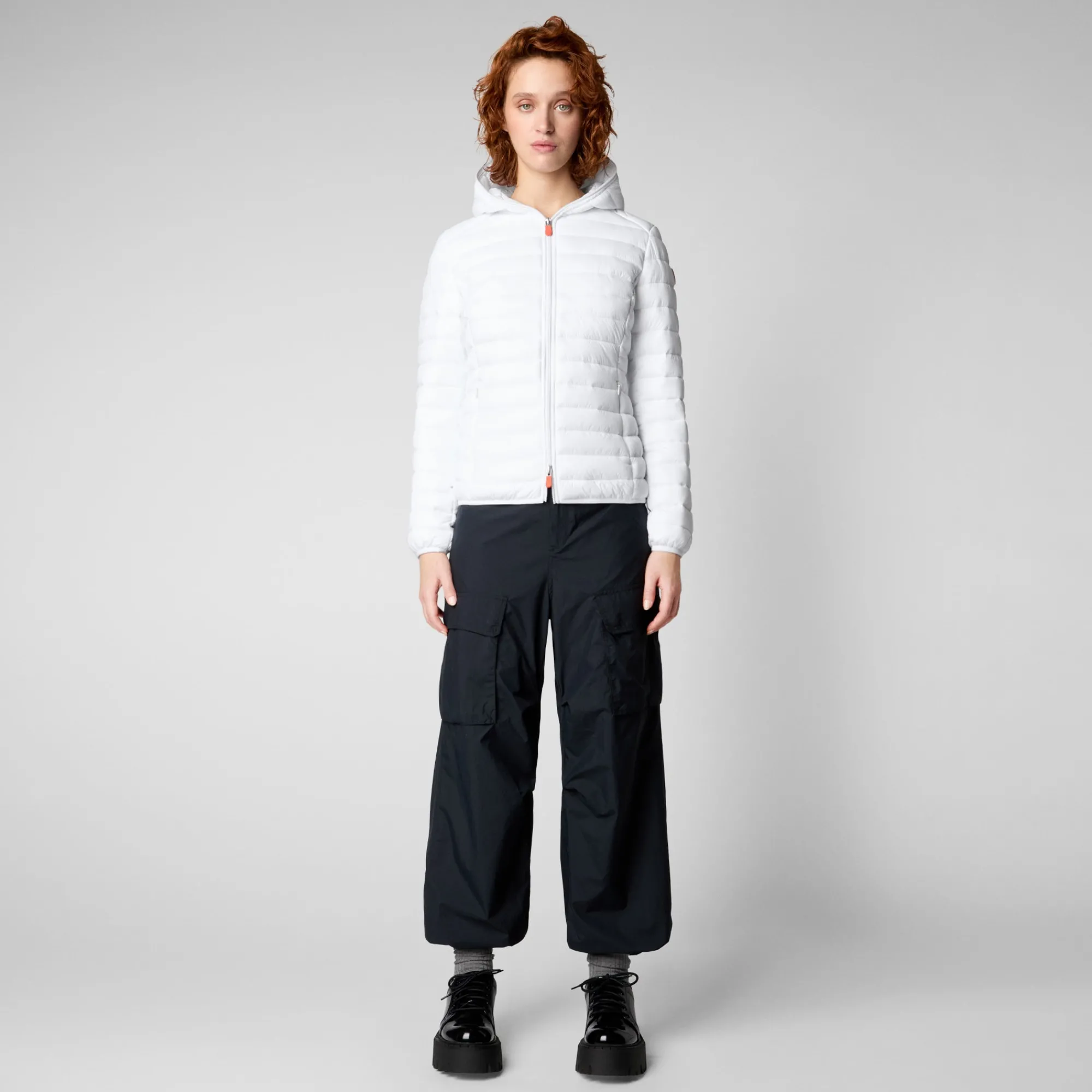 Save The Duck Animal-Free Steppjacken>Animal-free Damen-Steppjacke Daisy Mit Kapuze In Cremefarbe Cremefarben