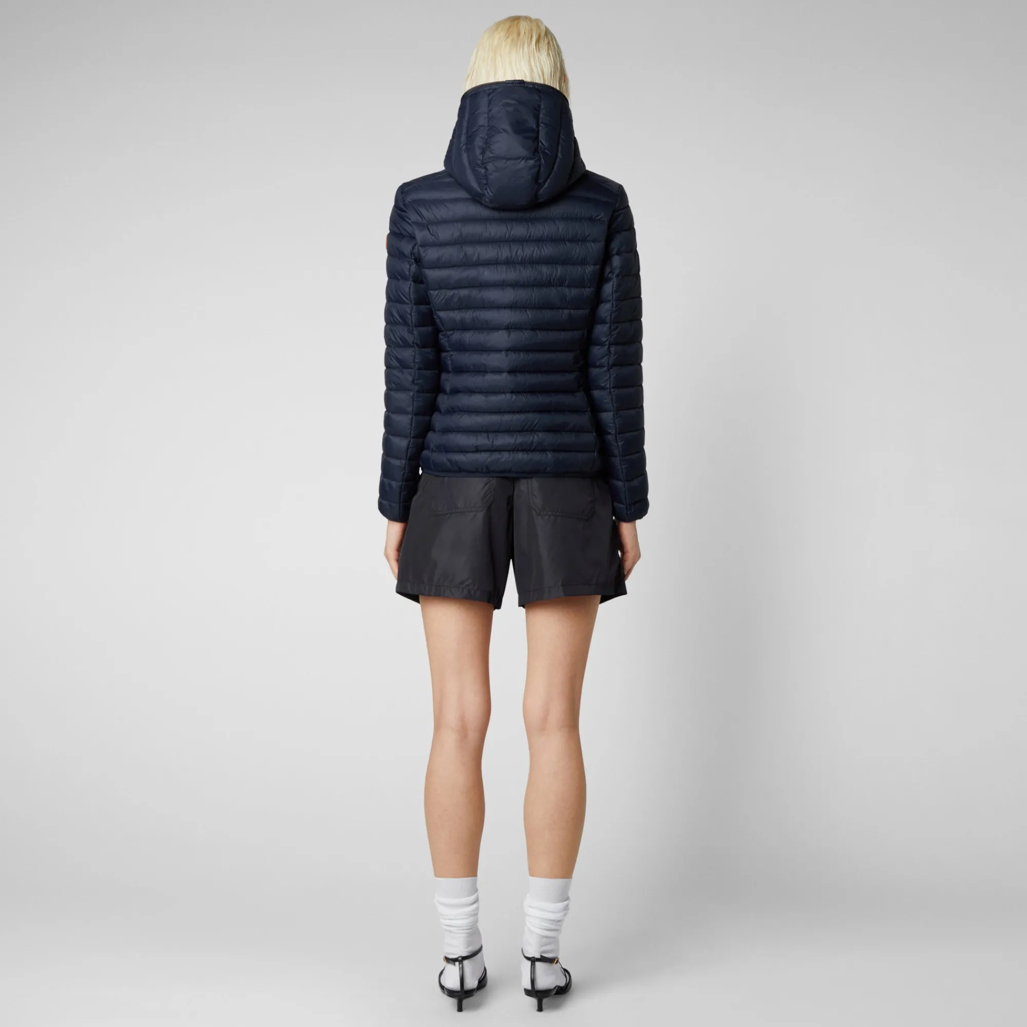 Save The Duck Animal-Free Steppjacken>Animal-free Damen-Steppjacke Daisy Mit Kapuze In Blauschwarz