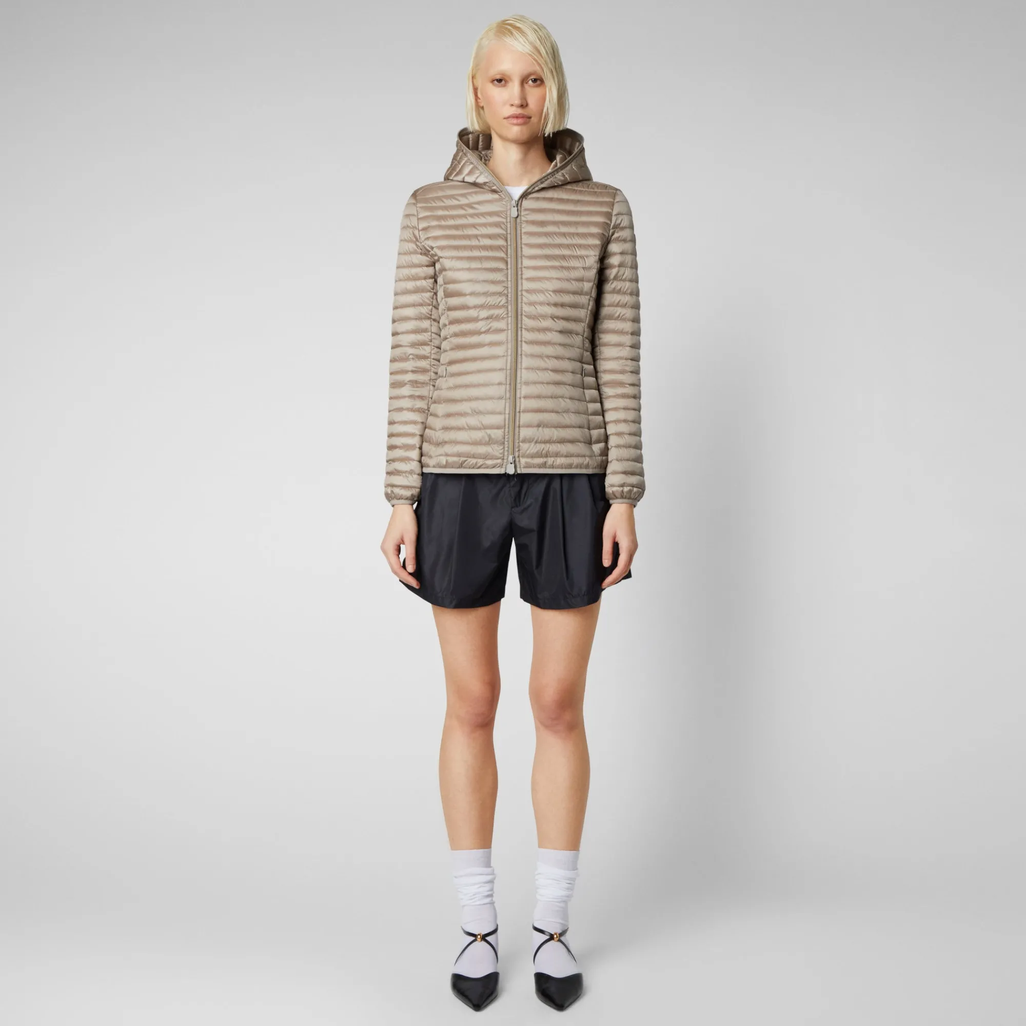 Save The Duck Animal-Free Steppjacken>Animal-free Damen-steppjacke Alexa In Perlgrau