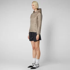 Save The Duck Animal-Free Steppjacken>Animal-free Damen-steppjacke Alexa In Perlgrau