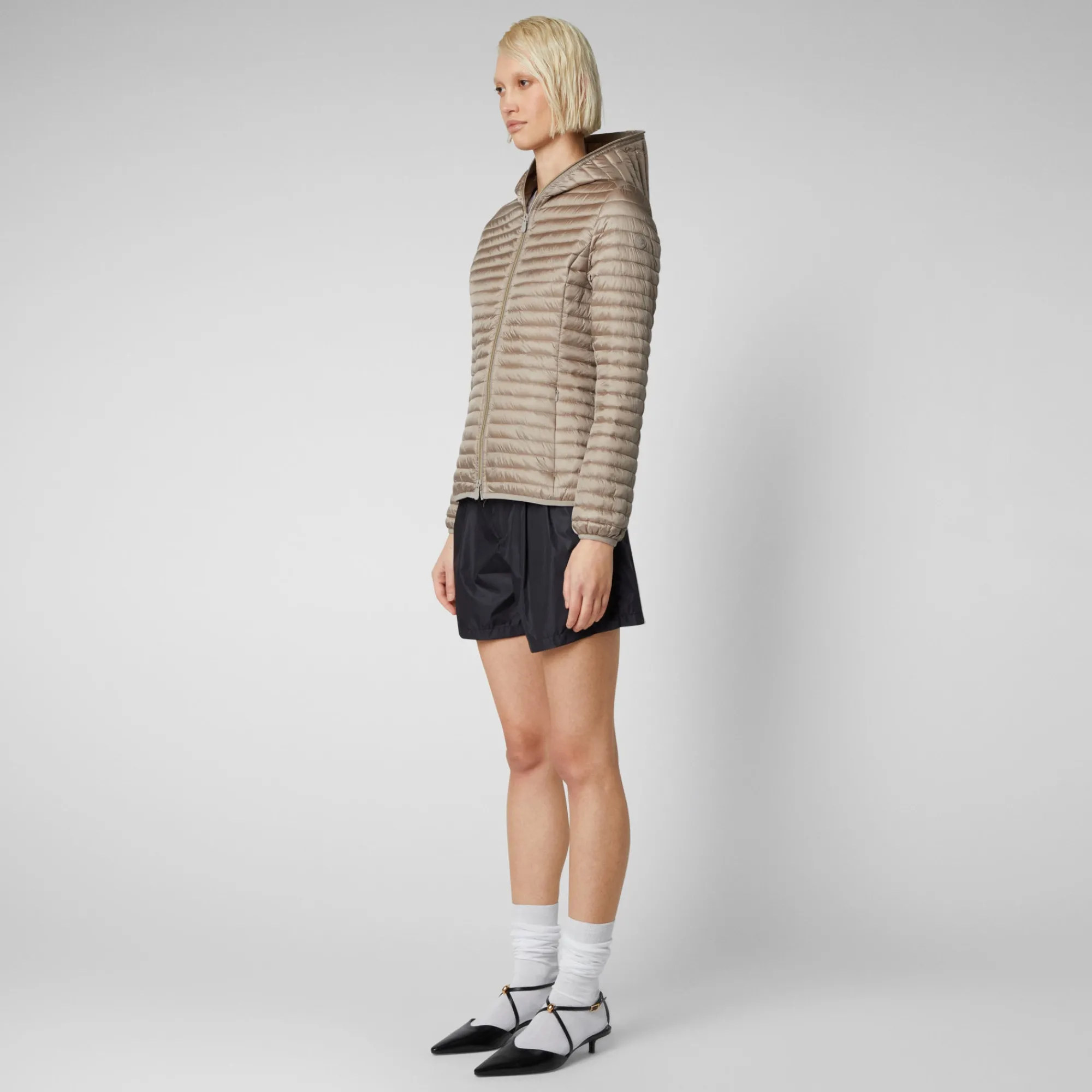 Save The Duck Animal-Free Steppjacken>Animal-free Damen-steppjacke Alexa In Perlgrau