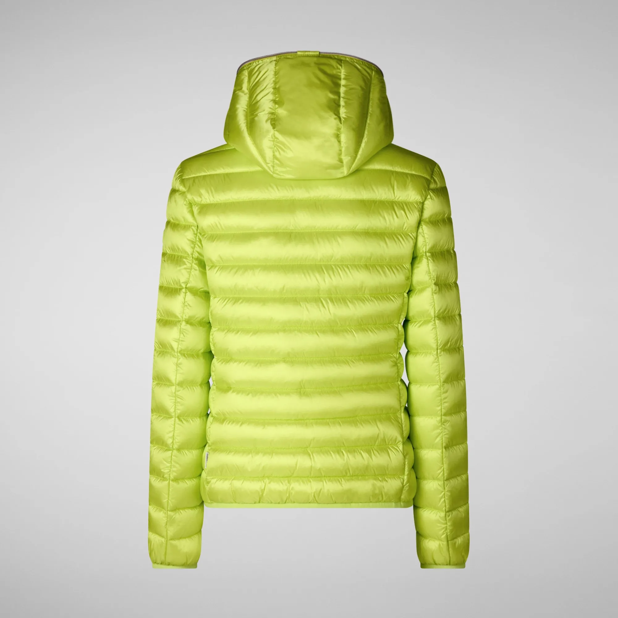 Save The Duck Animal-Free Steppjacken>Animal-free Damen-steppjacke Alexis Mit Kapuze In Lichen Green Limettengrün