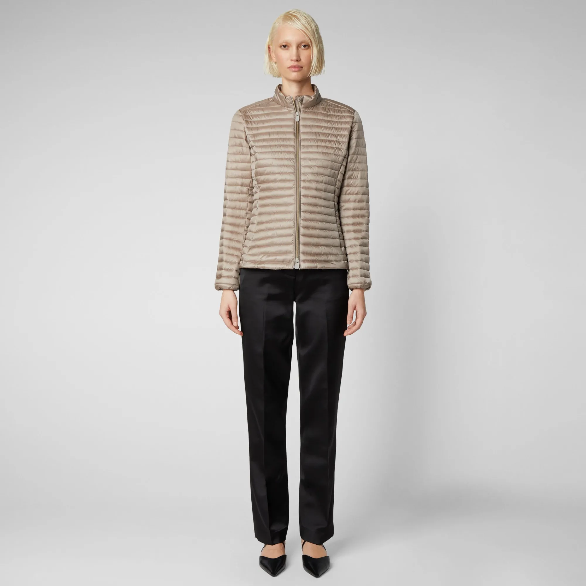 Save The Duck Animal-Free Steppjacken>Animal-free Damen-steppjacke Andreina In Perlgrau