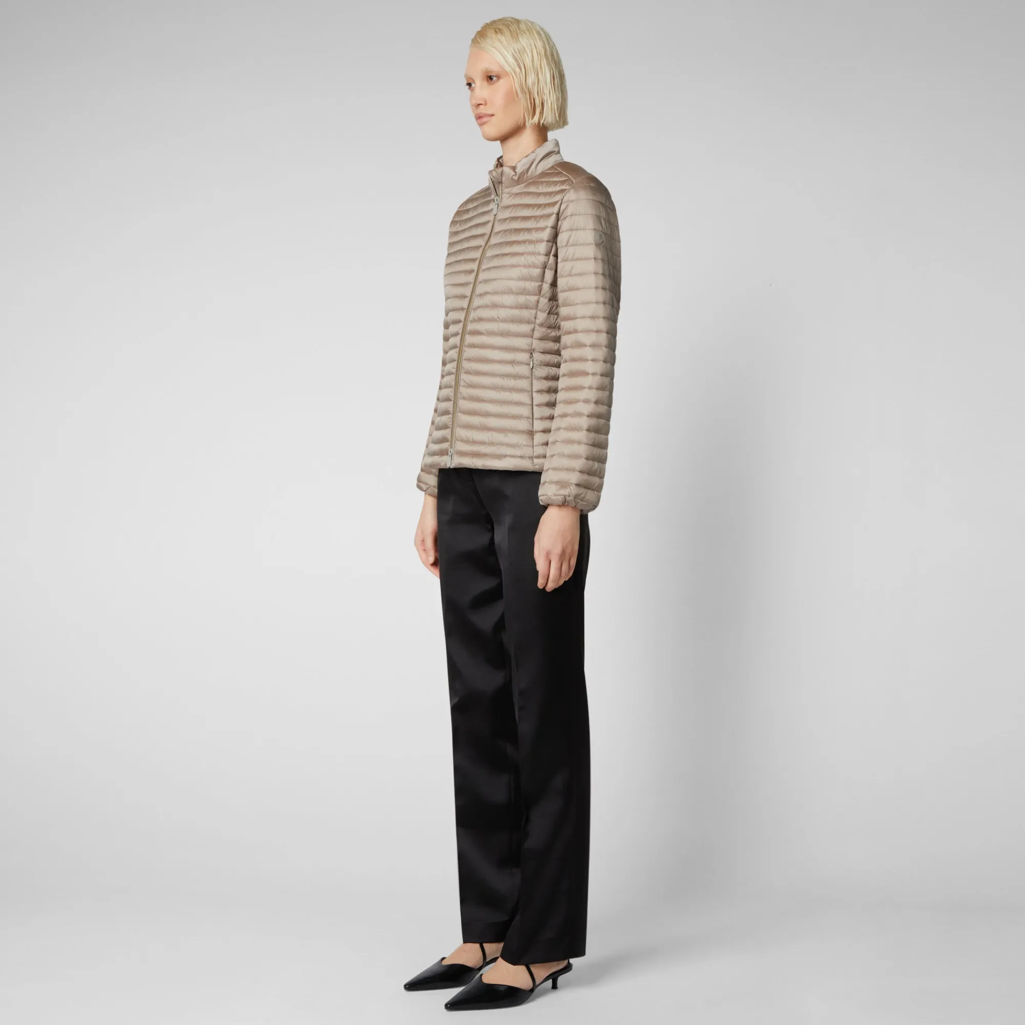 Save The Duck Animal-Free Steppjacken>Animal-free Damen-steppjacke Andreina In Perlgrau