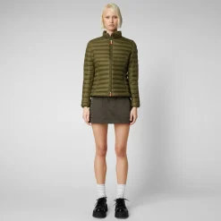 Save The Duck Animal-Free Steppjacken>Animal-free Damen-Steppjacke Carly In Olivgrün