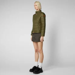Save The Duck Animal-Free Steppjacken>Animal-free Damen-Steppjacke Carly In Olivgrün