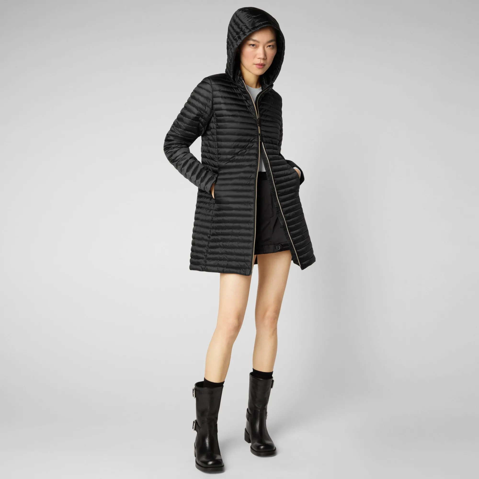 Save The Duck Animal-Free Steppjacken>Animal-free Damen-steppjacke Megs In Schwarz