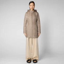 Save The Duck Animal-Free Steppjacken>Animal-free Damen-steppjacke Megs In Perlgrau