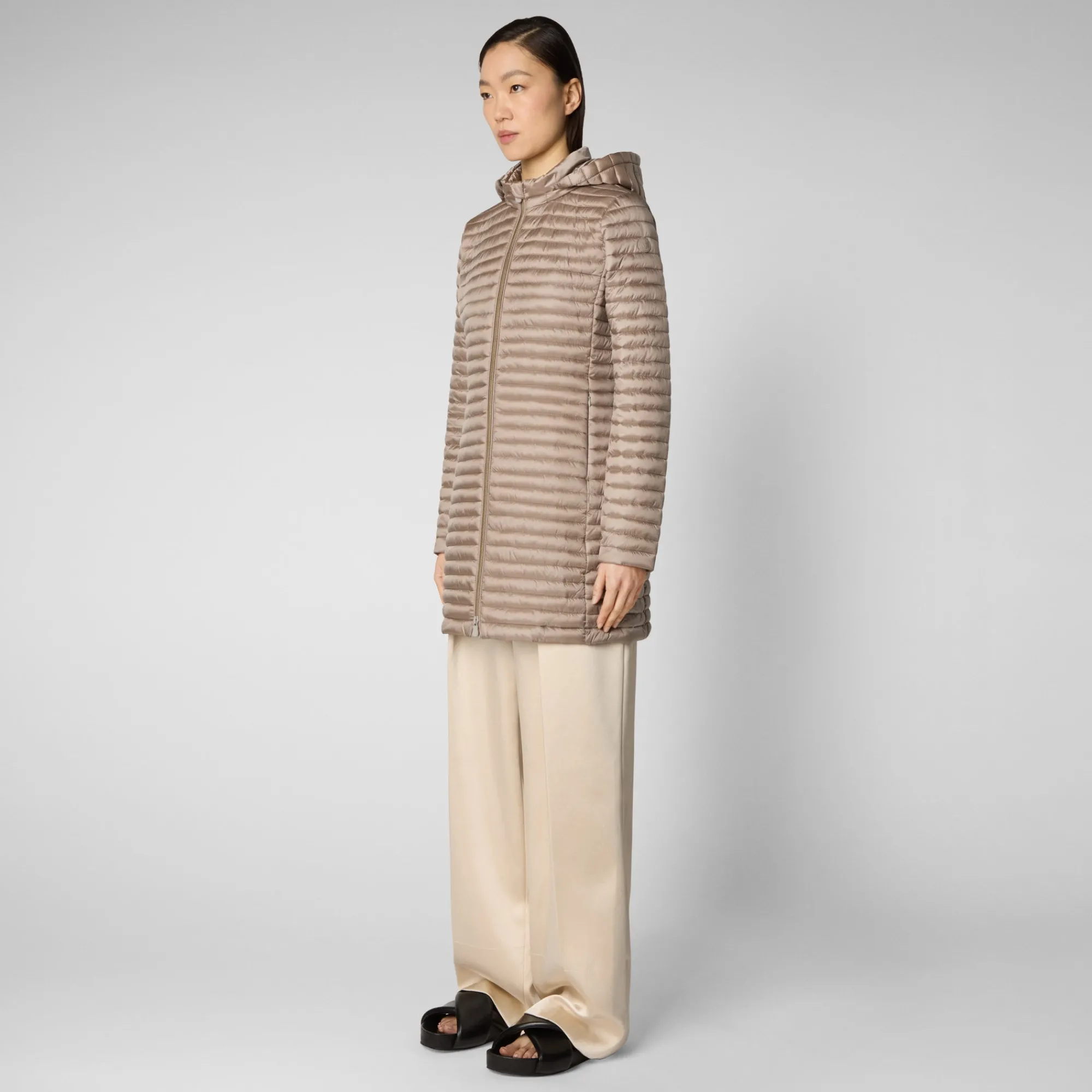 Save The Duck Animal-Free Steppjacken>Animal-free Damen-steppjacke Megs In Perlgrau