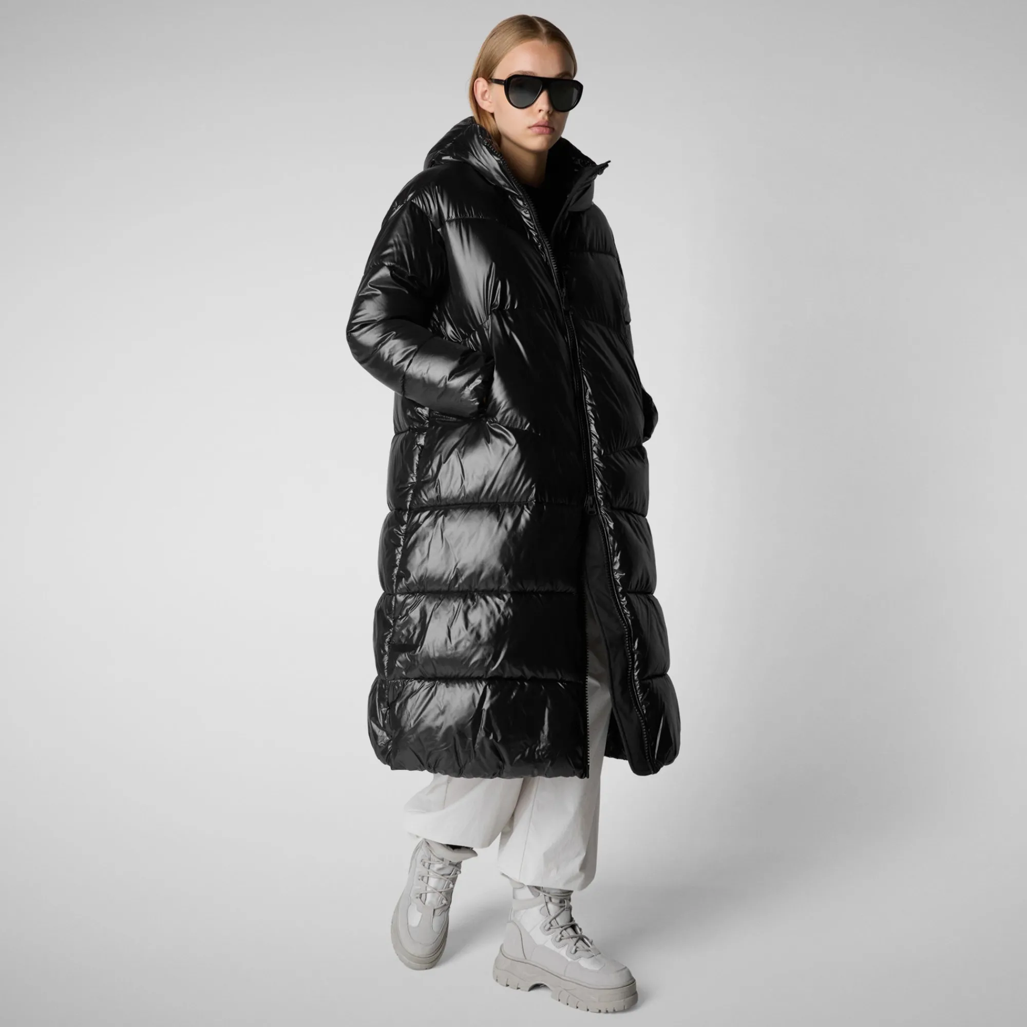 Save The Duck Animal-Free Steppjacken>Animal-free Damen-steppjacke Clarice Mit Kapuze In Schwarz