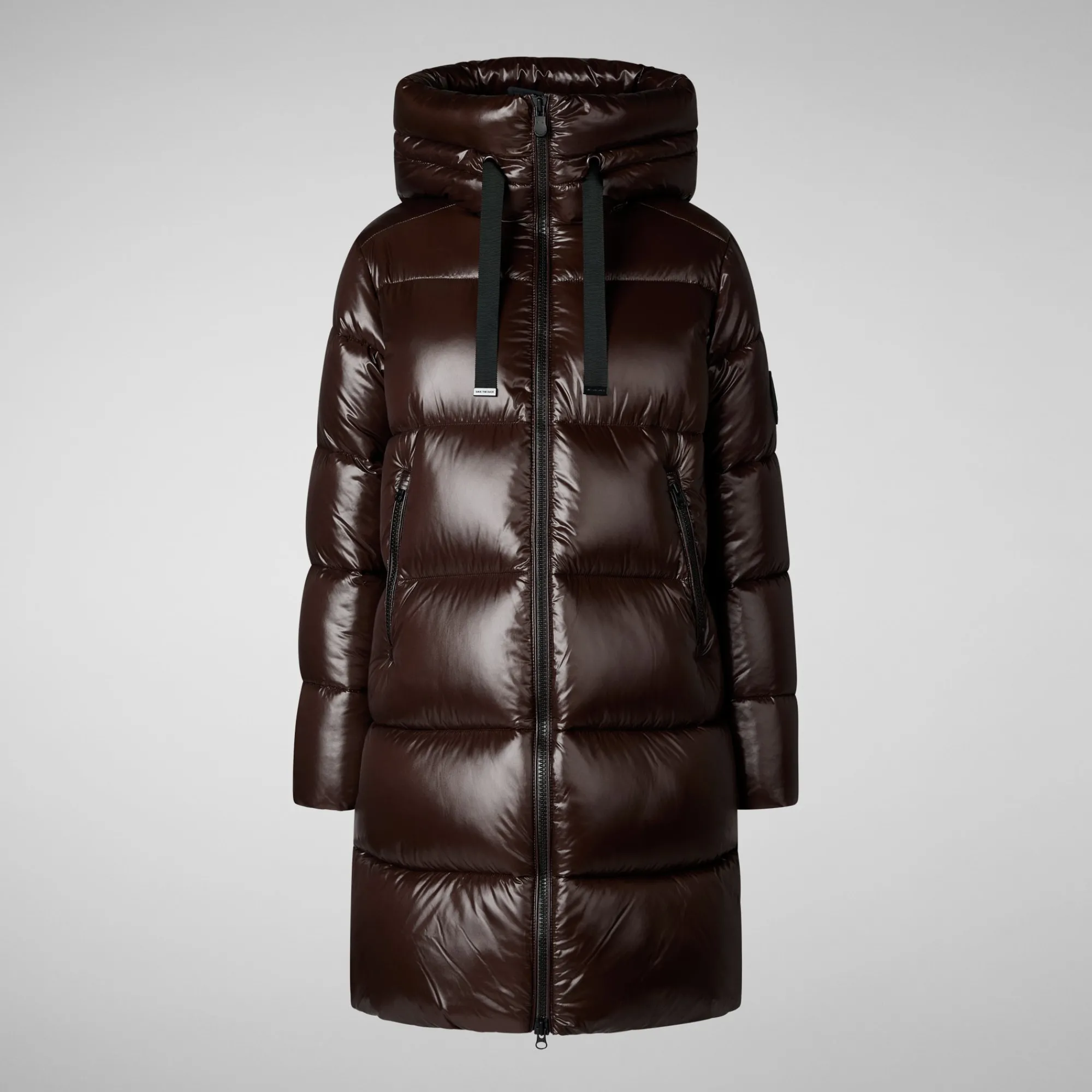 Save The Duck Animal-Free Steppjacken>Animal-free Damen-steppjacke Isabel Mit Kapuze In Braunschwarz