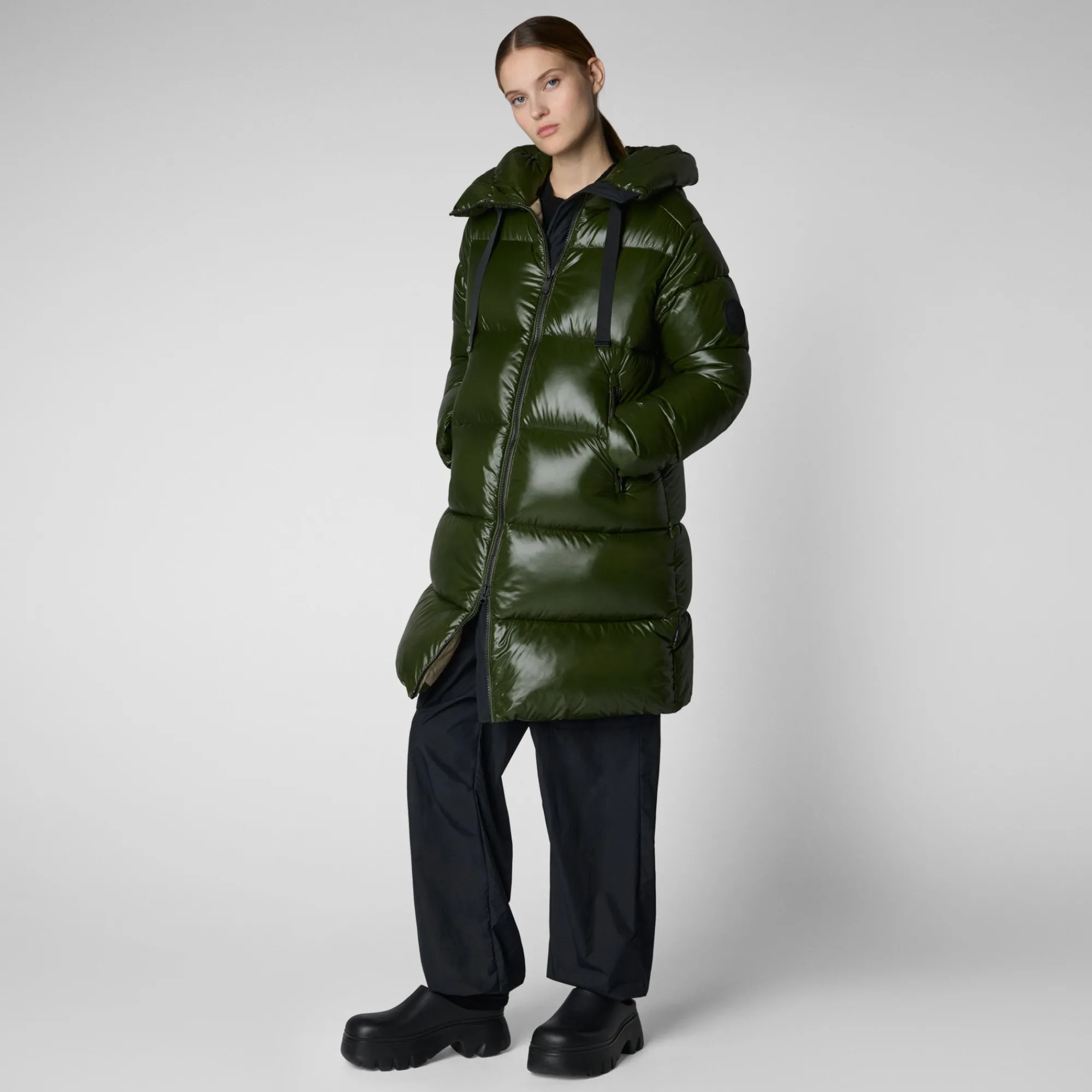 Save The Duck Animal-Free Steppjacken>Animal-free Damen-steppjacke Isabel Mit Kapuze In Tannengrün