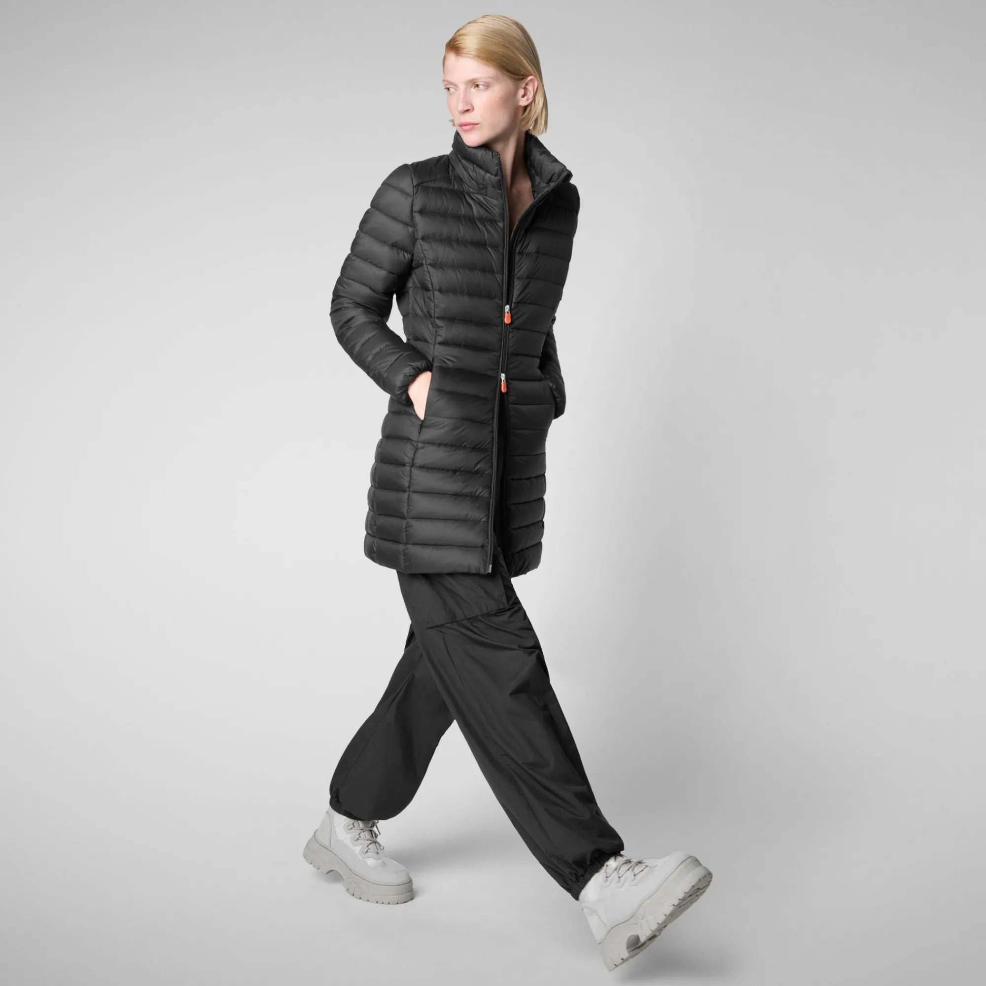 Save The Duck Animal-Free Steppjacken>Animal-free Damen-steppjacke Carol Mit Kapuze In Schwarz