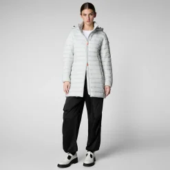 Save The Duck Animal-Free Steppjacken>Animal-free Damen-steppjacke Carol Mit Kapuze In Frozen Grey Frostgrau
