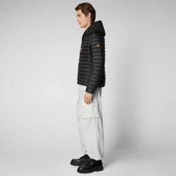 Save The Duck Animal-Free Steppjacken>Animal-free Herren-Steppjacke Donald Mit Kapuze In Schwarz
