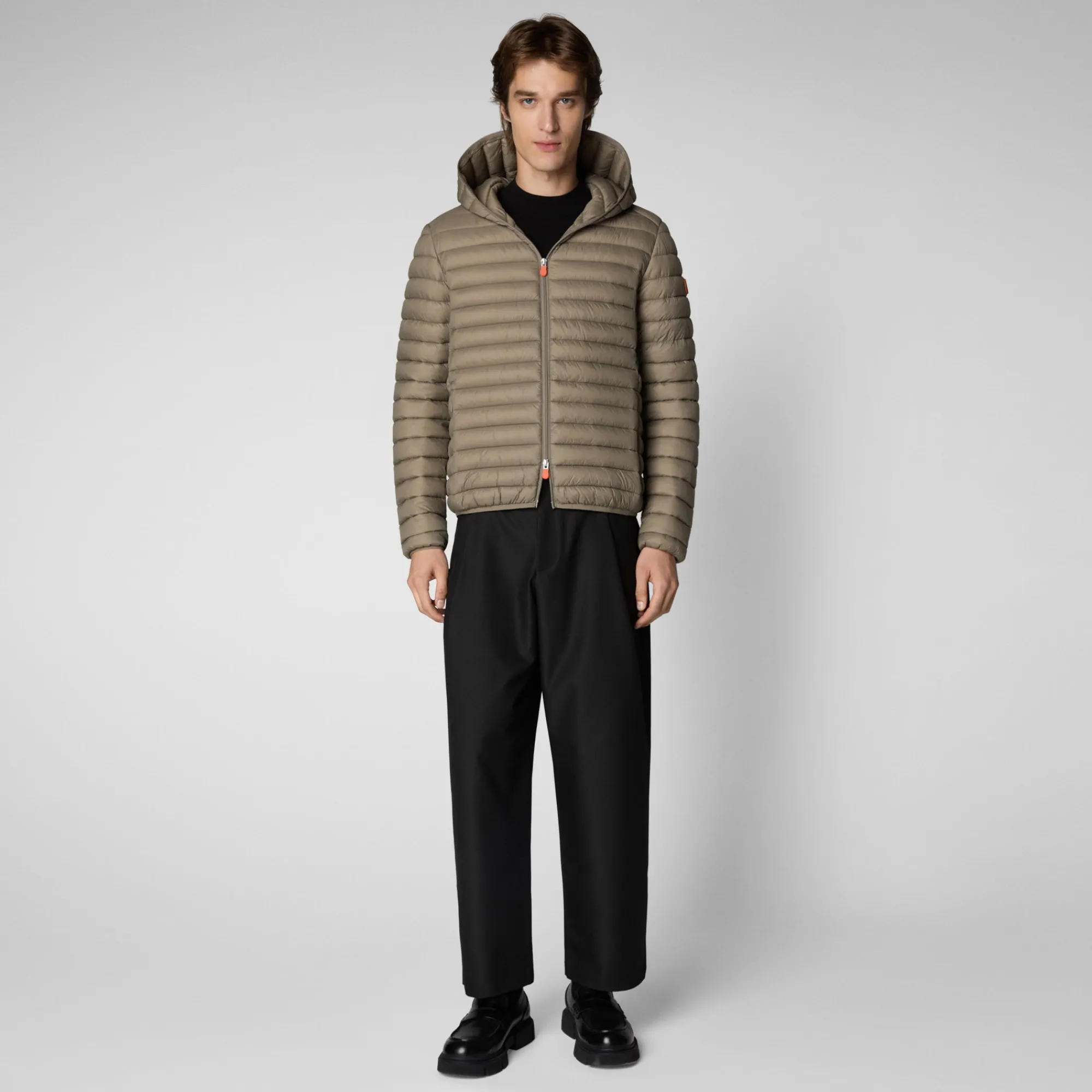 Save The Duck Animal-Free Steppjacken>Animal-free Herren-Steppjacke Donald Mit Kapuze In Elefantengrau