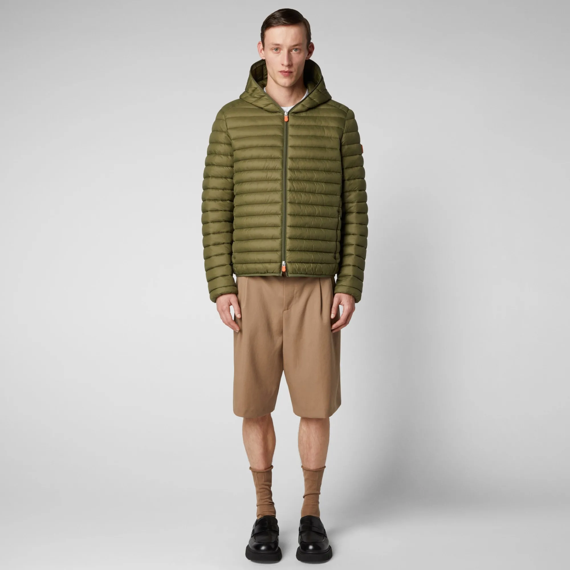 Save The Duck Animal-Free Steppjacken>Animal-free Herren-Steppjacke Donald Mit Kapuze In Olivgrün