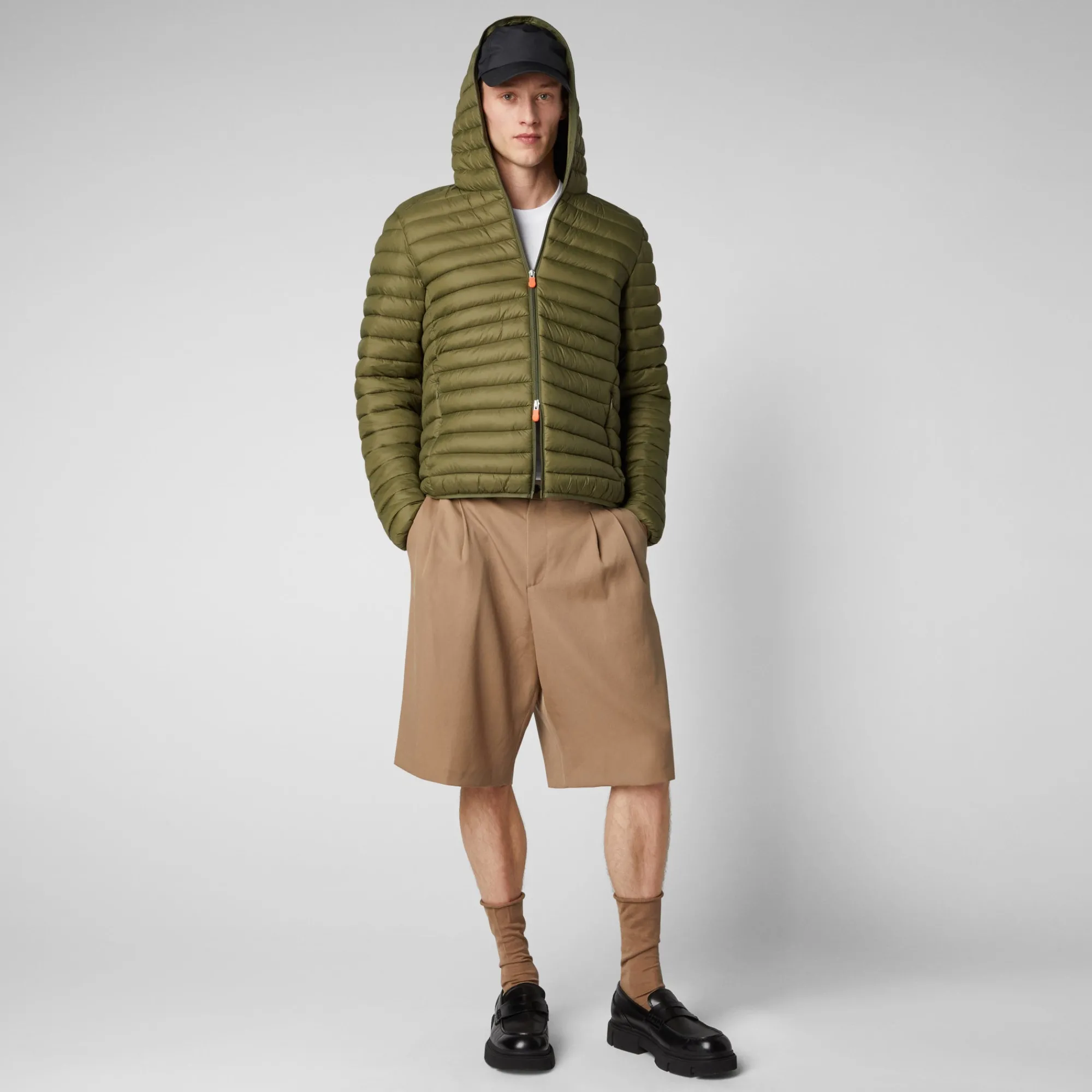 Save The Duck Animal-Free Steppjacken>Animal-free Herren-Steppjacke Donald Mit Kapuze In Olivgrün