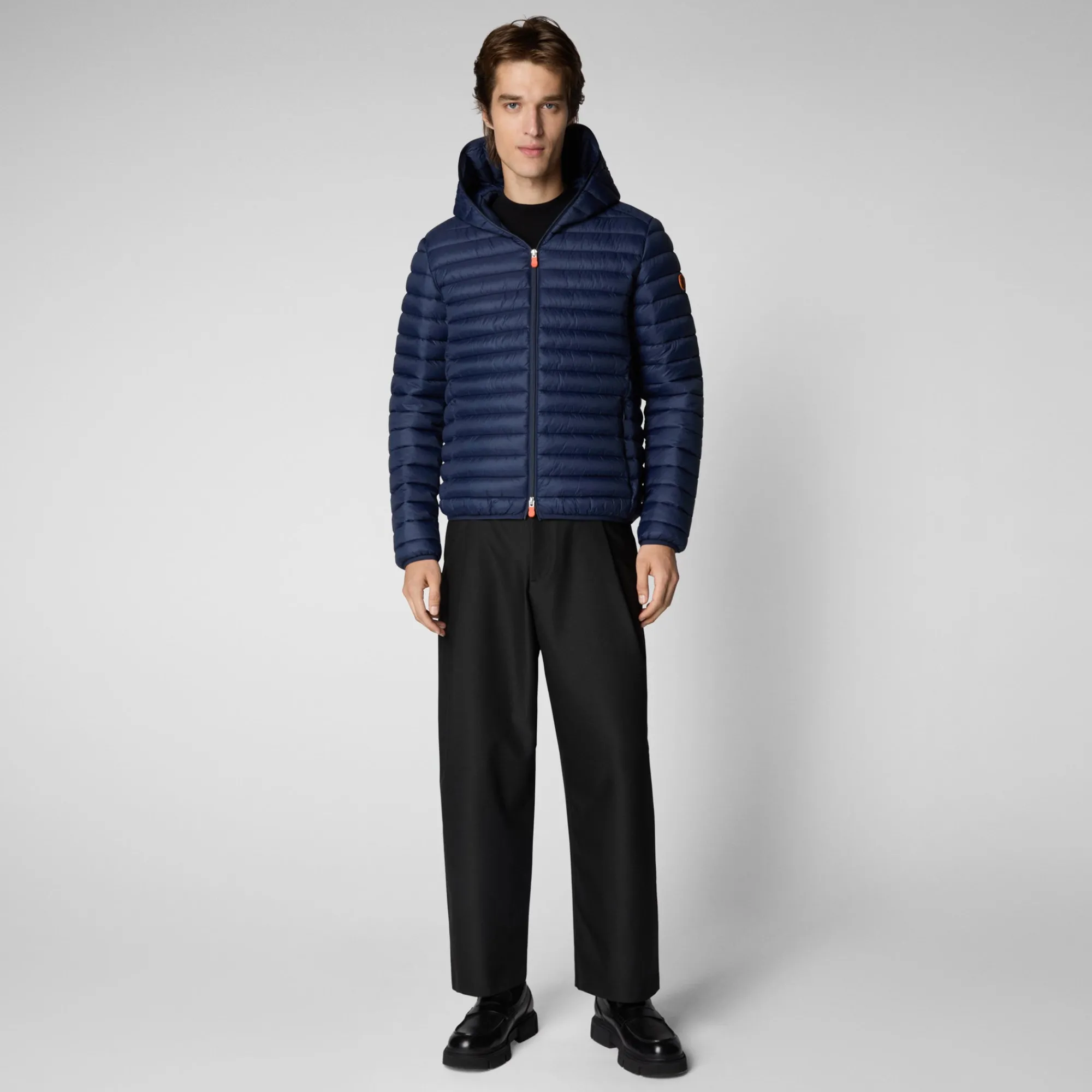 Save The Duck Animal-Free Steppjacken>Animal-free Herren-Steppjacke Donald Mit Kapuze In Marineblau
