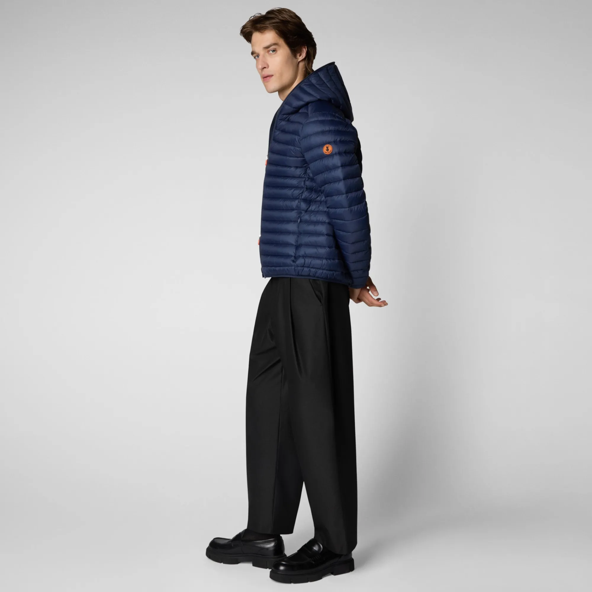 Save The Duck Animal-Free Steppjacken>Animal-free Herren-Steppjacke Donald Mit Kapuze In Marineblau