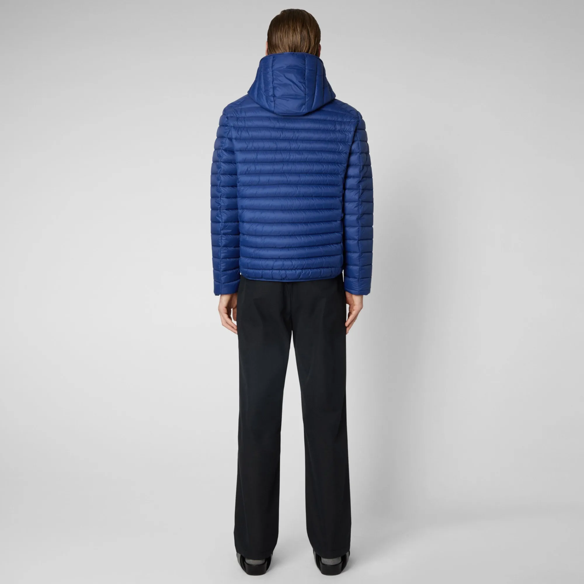 Save The Duck Animal-Free Steppjacken>Animal-free Herren-Steppjacke Donald Mit Kapuze In Eclipseblau