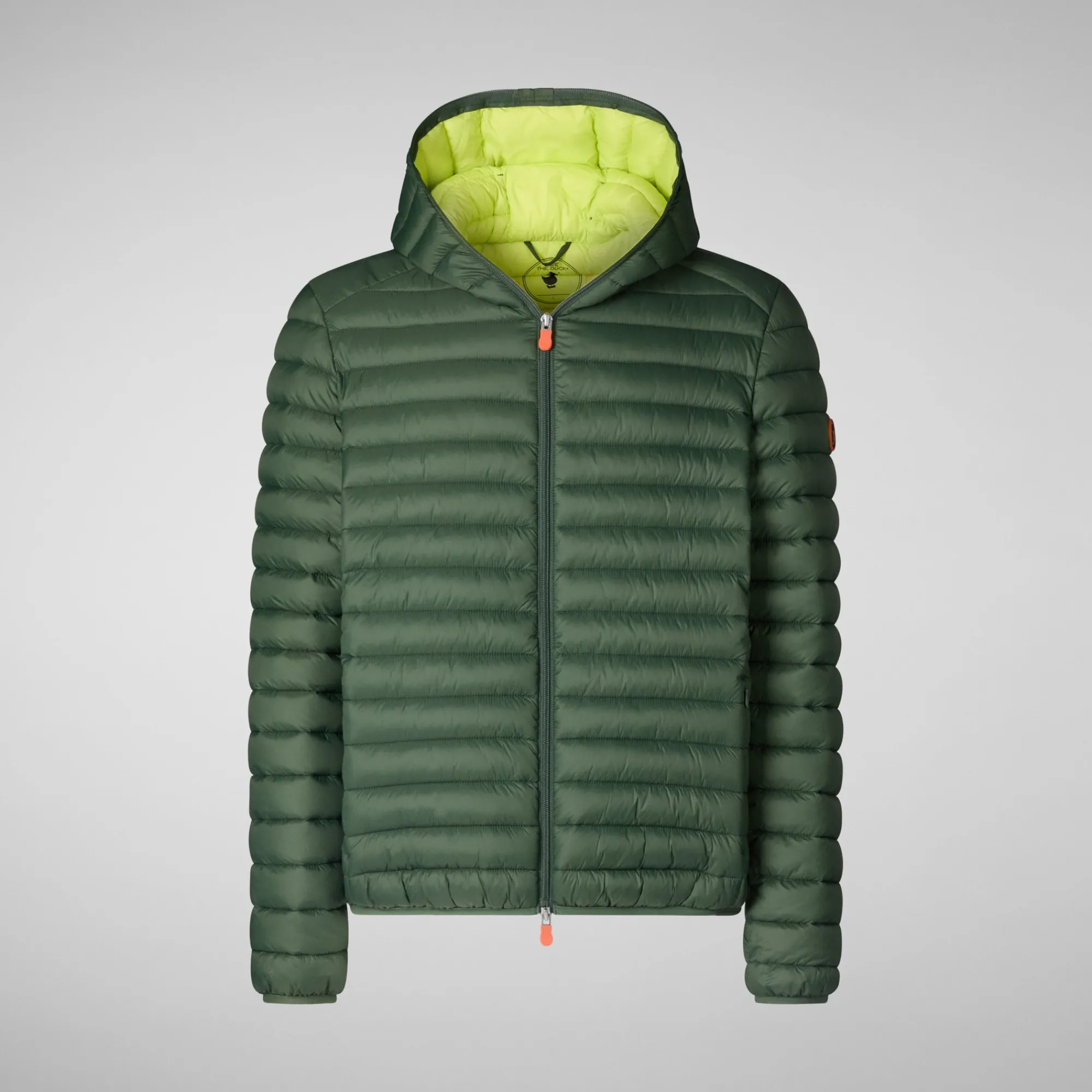 Save The Duck Animal-Free Steppjacken>Animal-free Herren-steppjacke Donald Mit Kapuze In Thyme Green Thymiangrün