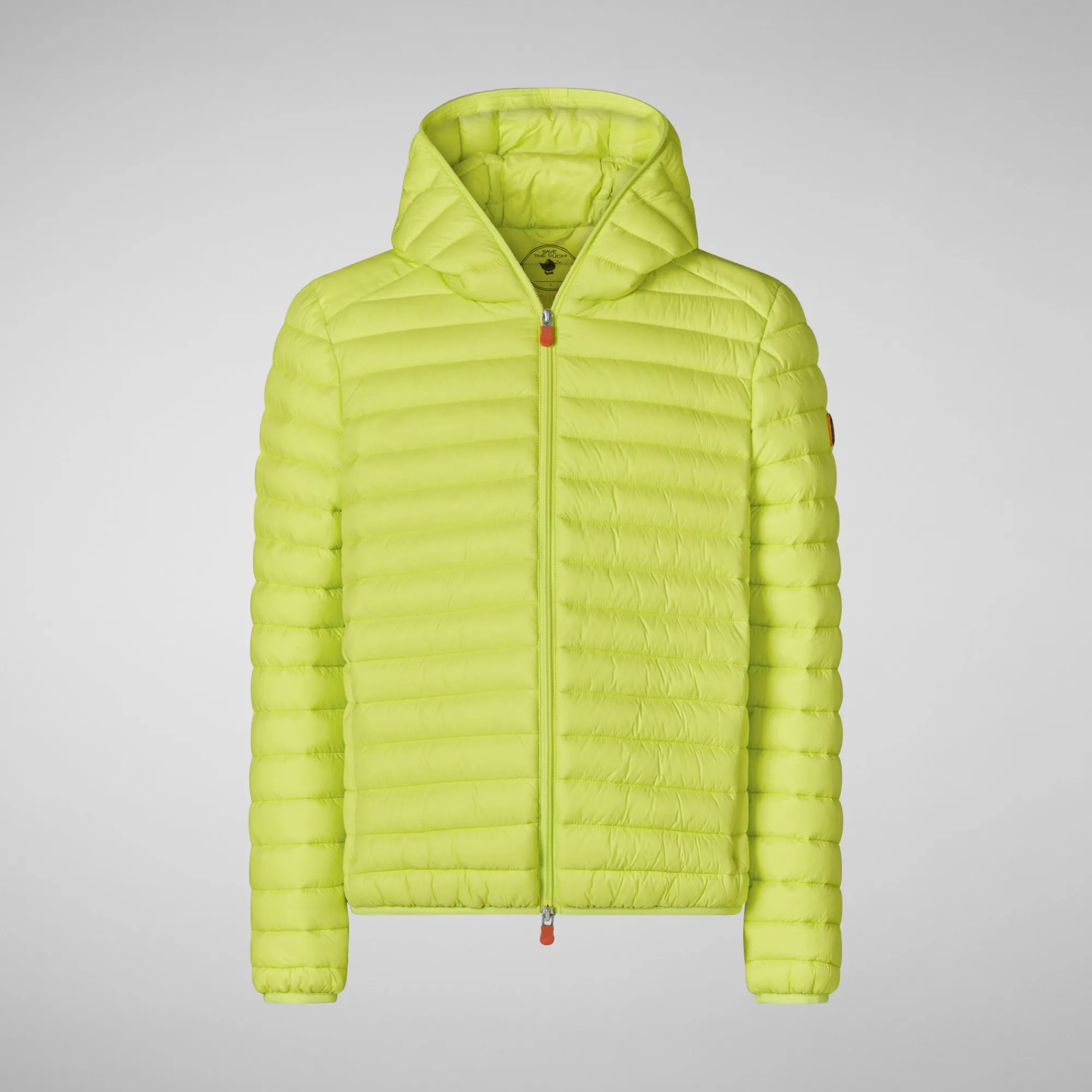 Save The Duck Animal-Free Steppjacken>Animal-free Herren-steppjacke Donald Mit Kapuze In Lichen Green Limettengrün