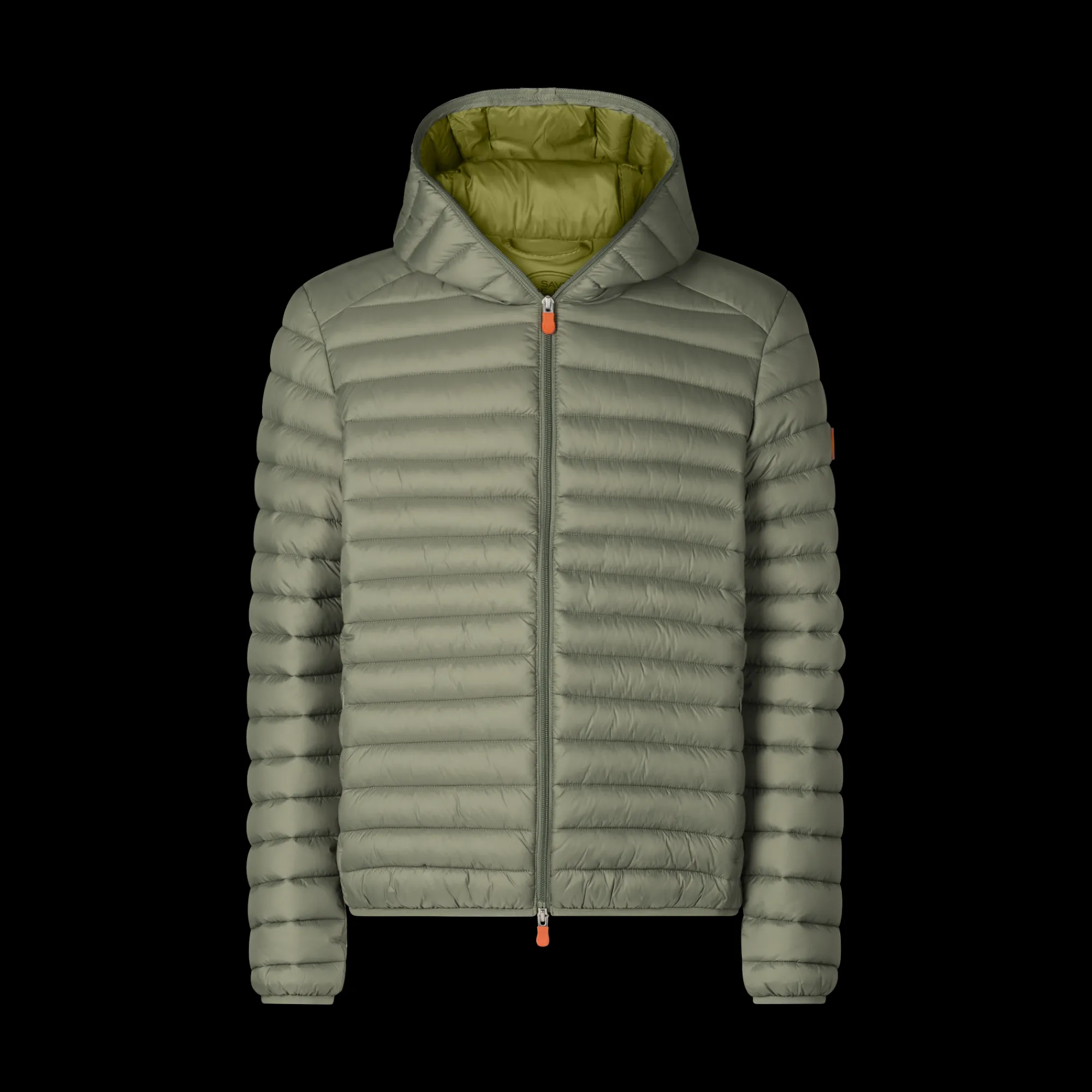 Save The Duck Animal-Free Steppjacken>Animal-free Herren-steppjacke Donald Mit Kapuze In Swamp Green Sumpfgrün