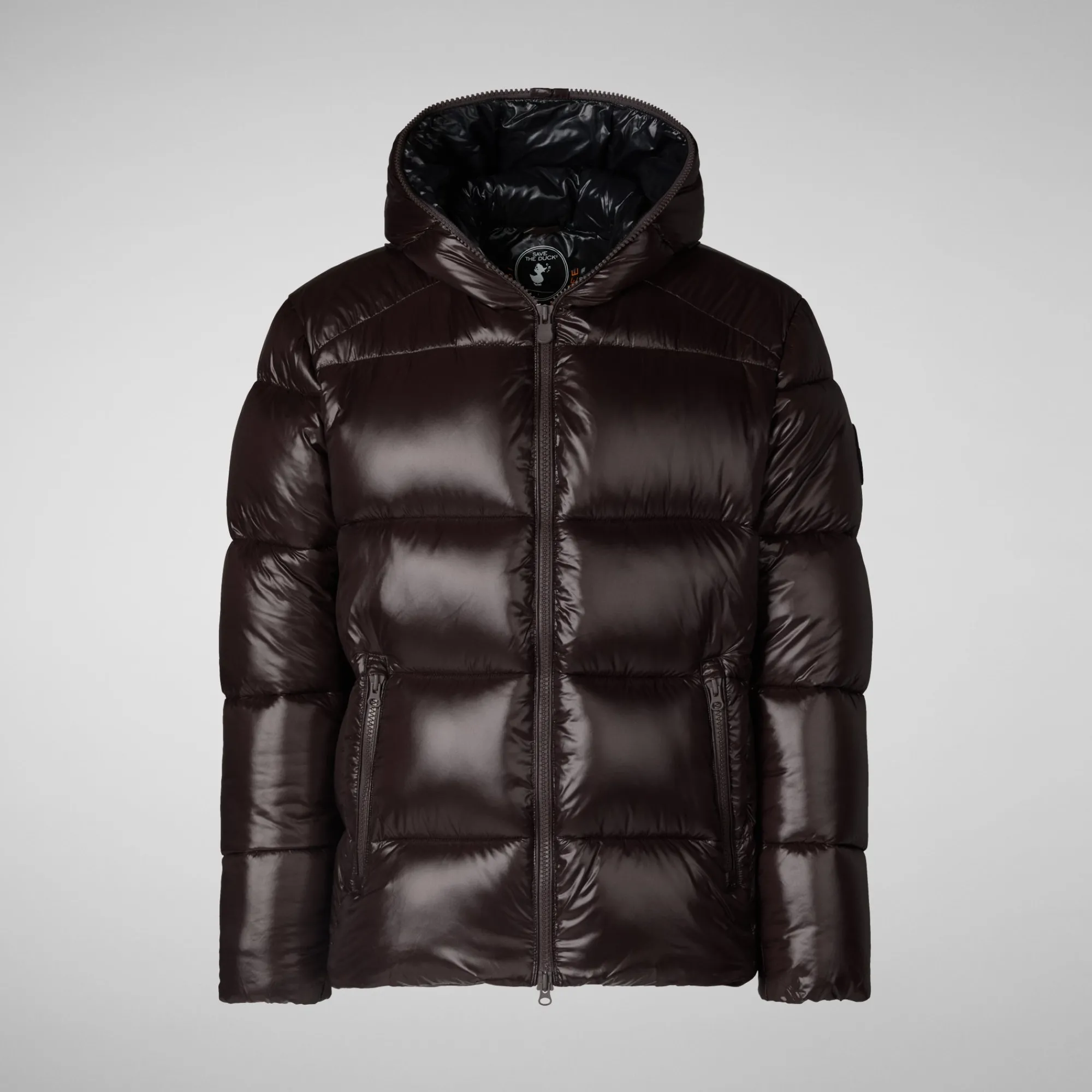 Save The Duck Animal-Free Steppjacken>Animal-free Herren-steppjacke Edgard Mit Kapuze In Braunschwarz