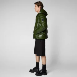 Save The Duck Animal-Free Steppjacken>Animal-free Herren-steppjacke Edgard Mit Kapuze In Tannengrün
