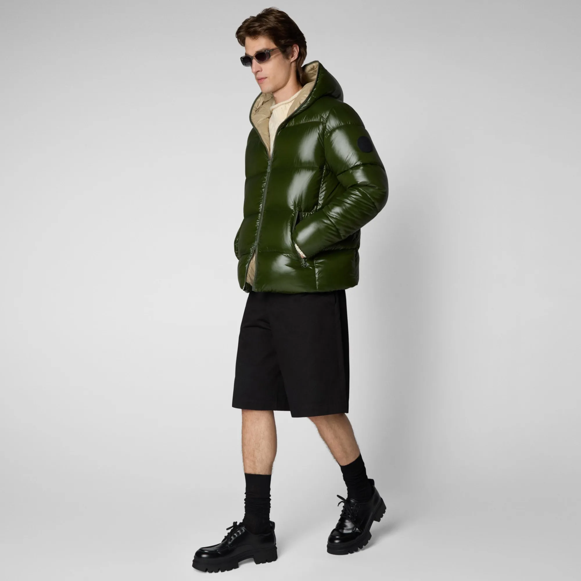 Save The Duck Animal-Free Steppjacken>Animal-free Herren-steppjacke Edgard Mit Kapuze In Tannengrün