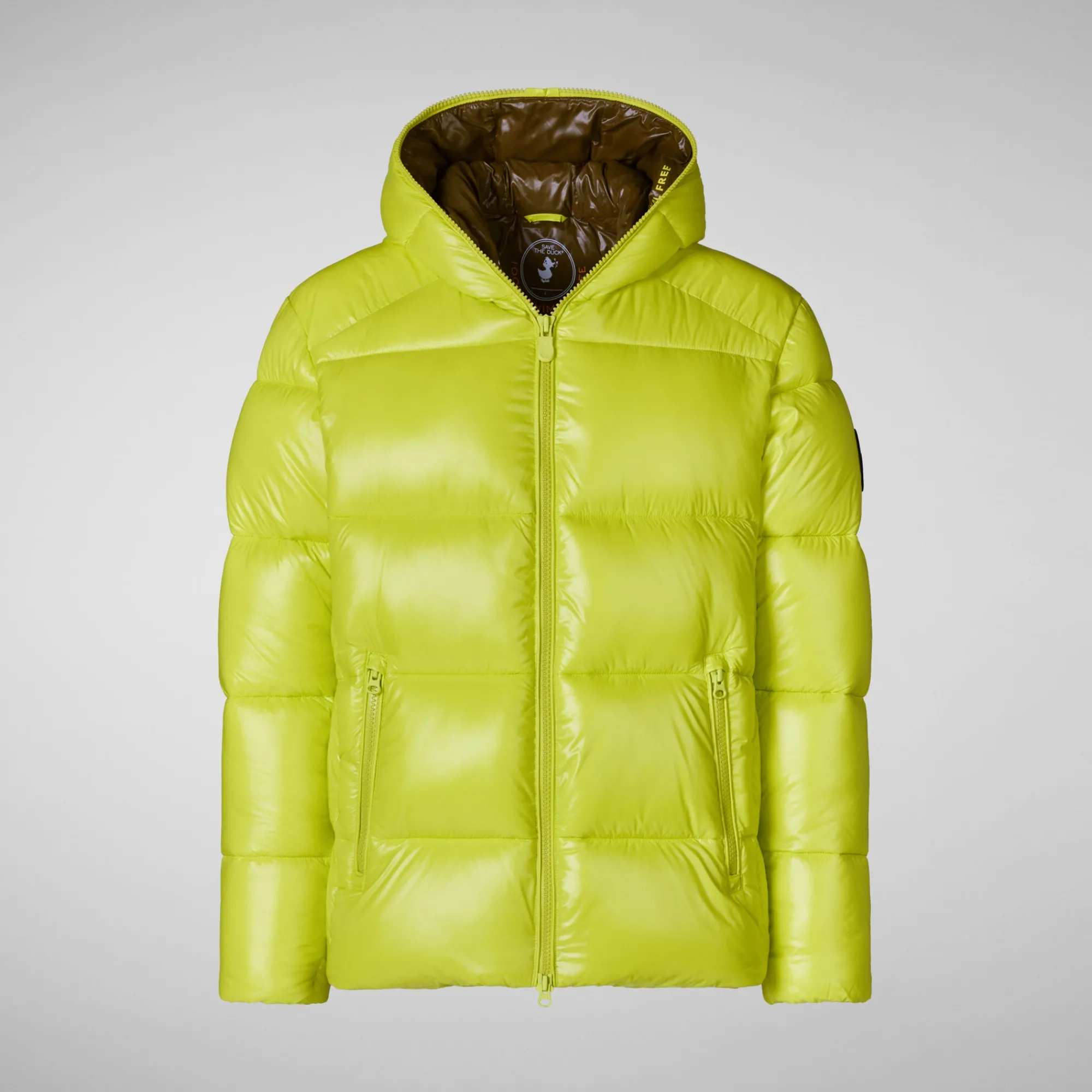 Save The Duck Animal-Free Steppjacken>Animal-free Herren-steppjacke Edgard Mit Kapuze In Lichen Green Limettengrün