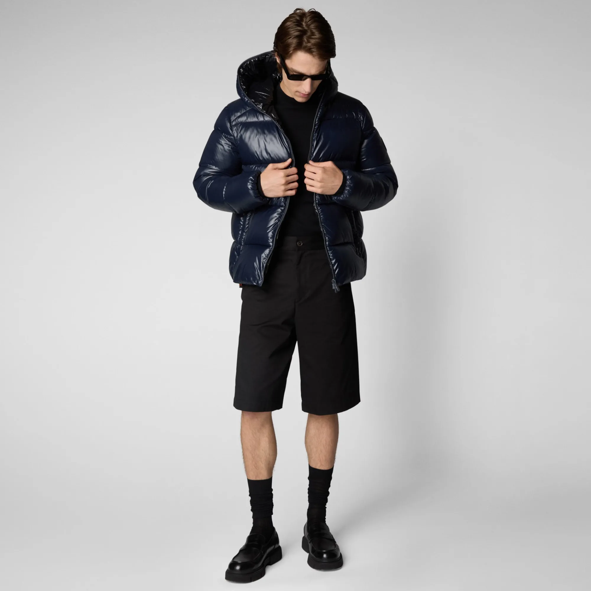 Save The Duck Animal-Free Steppjacken>Animal-free Herren-steppjacke Edgard Mit Kapuze In Blauschwarz