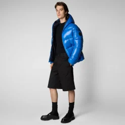 Save The Duck Animal-Free Steppjacken>Animal-free Herren-steppjacke Edgard Mit Kapuze In Blaubeere