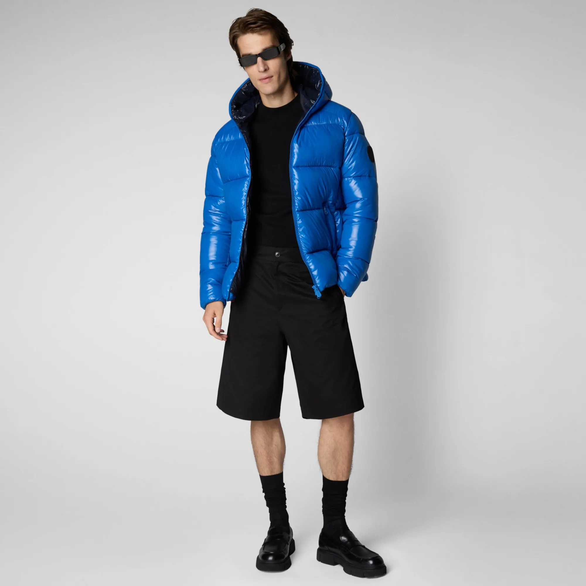 Save The Duck Animal-Free Steppjacken>Animal-free Herren-steppjacke Edgard Mit Kapuze In Blaubeere