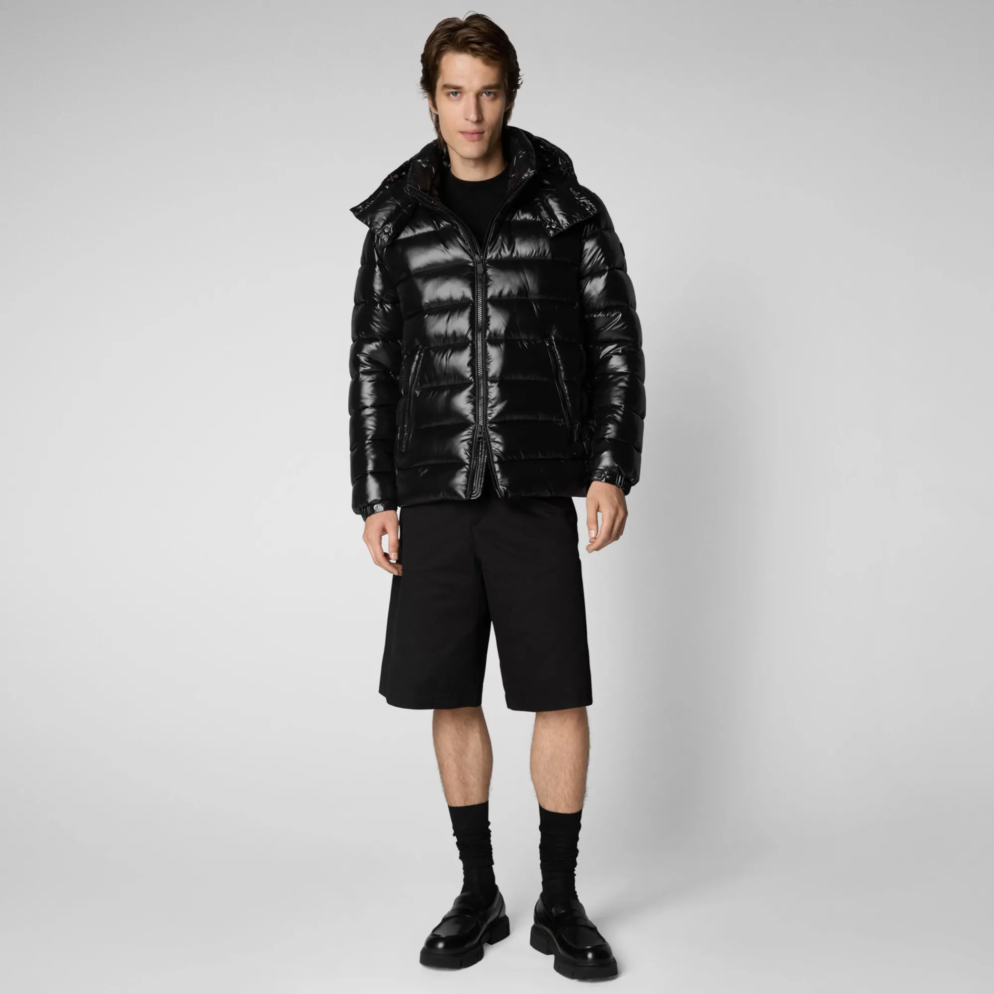 Save The Duck Animal-Free Steppjacken>Animal-free Herren-steppjacke Florian Mit Kapuze In Schwarz