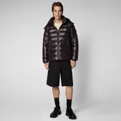 Save The Duck Animal-Free Steppjacken>Animal-free Herren-steppjacke Florian Mit Kapuze In Braunschwarz
