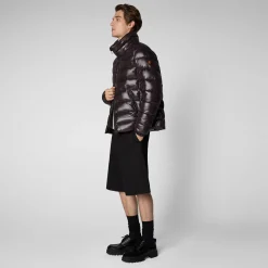 Save The Duck Animal-Free Steppjacken>Animal-free Herren-steppjacke Florian Mit Kapuze In Braunschwarz
