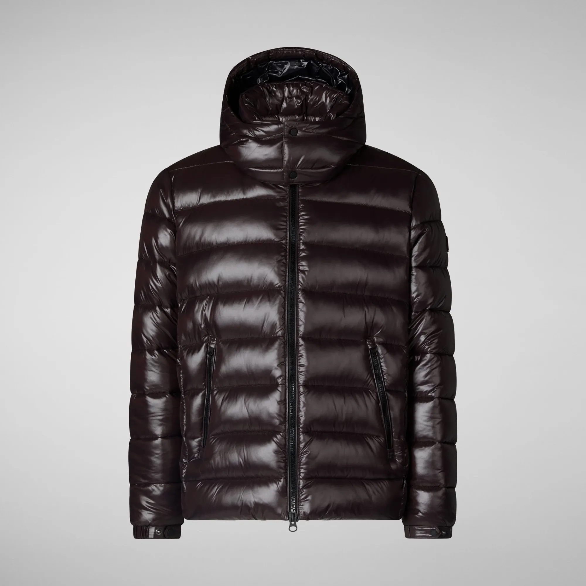 Save The Duck Animal-Free Steppjacken>Animal-free Herren-steppjacke Florian Mit Kapuze In Braunschwarz