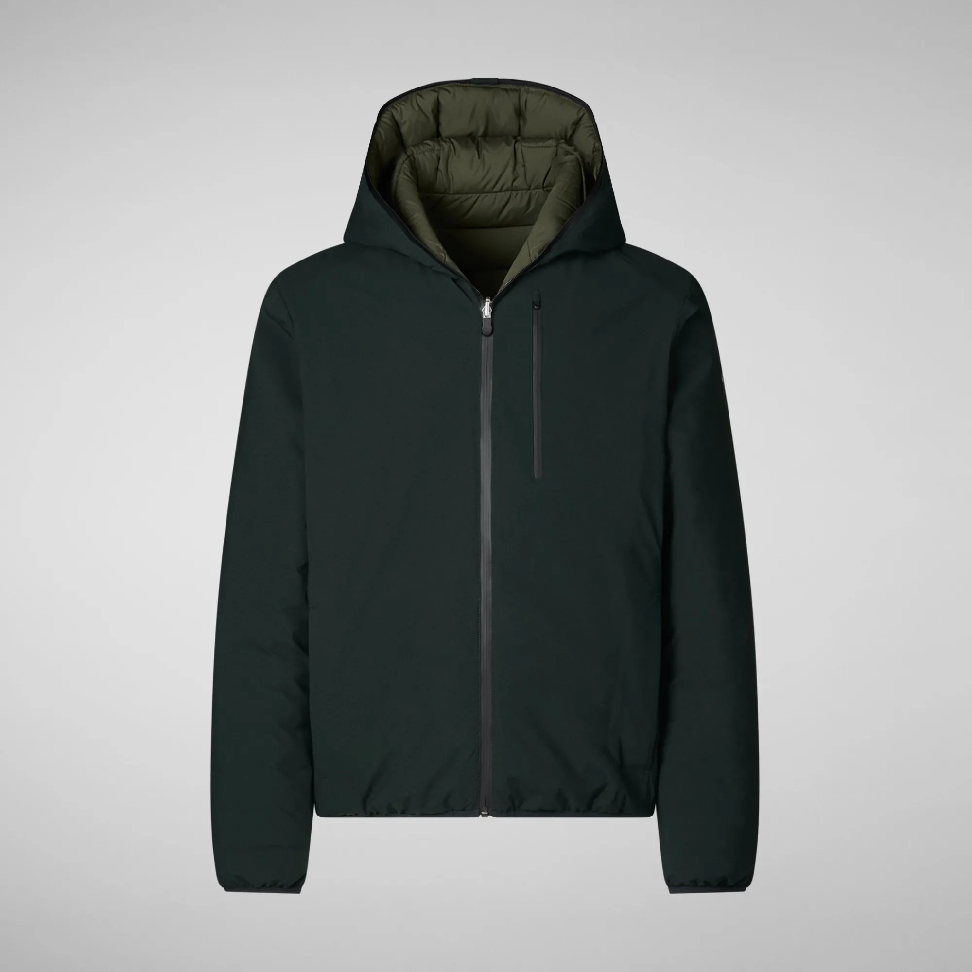 Save The Duck Animal-Free Steppjacken>Animal-free Herren-steppjacke Ezra In Grün-Schwarz