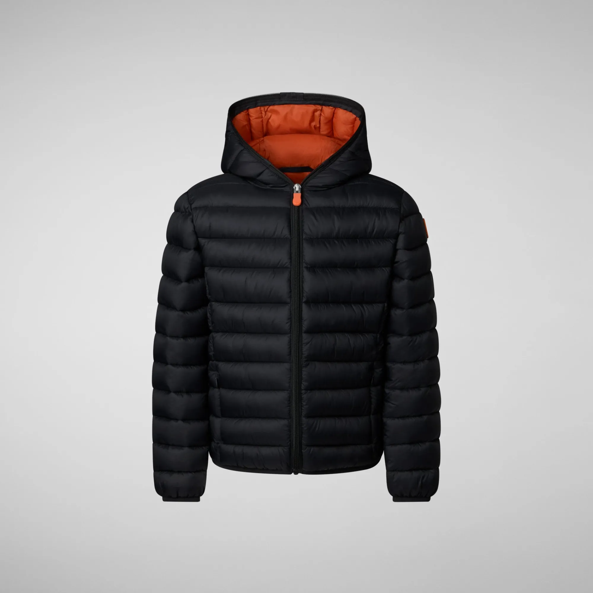 Save The Duck Animal-Free Steppjacken>Animal-free Jungen-steppjacke Dony In Schwarz And Ginger Lining Schwarz und ginger lining