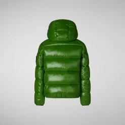 Save The Duck Animal-Free Steppjacken>Animal-free Jungen-steppjacke Keegan In Grass Green Wolf Pri Grasgrüner Druck