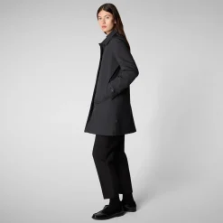 Save The Duck Jacken>DAMEN REGENMANTEL EMBIE IN BLAU SCHWARZ Blauschwarz